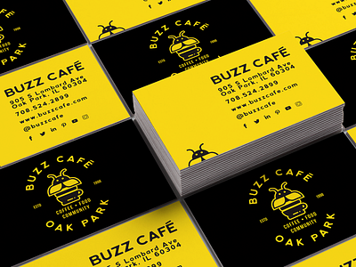 Buzz Cafe "buzzness cards"