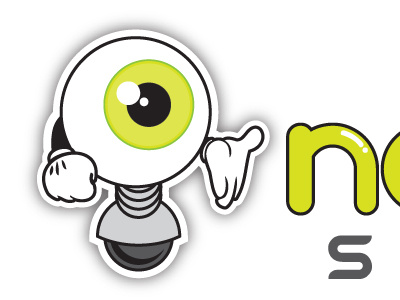 Eyeball Robot eye icon illustration logo