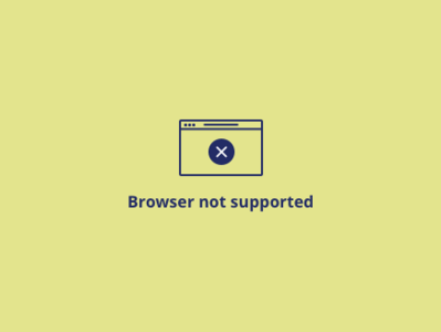 Browser Not Supported icon legacy old browser