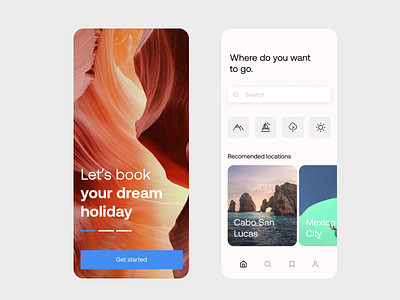 Ready for your next trip? ✈️ 🏝 airbnb booking bookings holiday holiday booking mobile app mobile ui travel traveling app trip