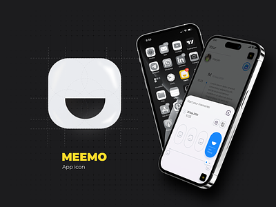 Meemo Diary App - App icon app branding chat design diary emotion emotion tracker flat graphic design illustration interface design logo memories mood mood tracker public ui uiux vector voice