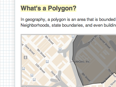 What is a Polygon? jeffrey polygon polymaps simplegeo