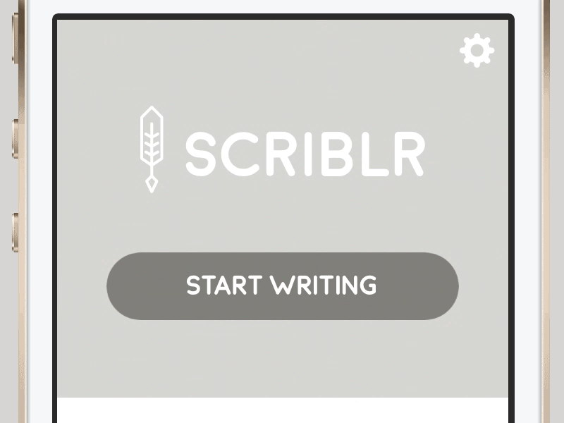 Scriblr Writing Transition