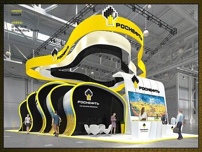 Rosneft booth designer designexhibit designexhibition exhibition exhibition designer exhibition stand design rosneft exhibition stand