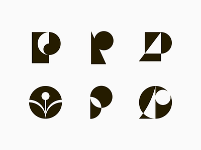 P marks brand branding geometric icon initials letter logo logotype mark navigation sustainable symbol visual identity