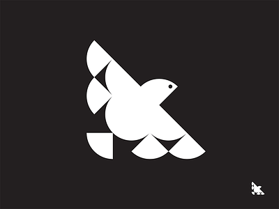 Dove Mark branding dove geometric graphic design grid icon illustration logo logomark mark minimal pidgeon symbol