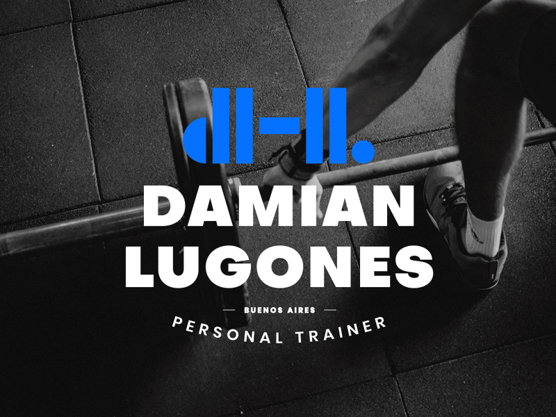 Damian Lugones Pt. 3 brand branding buenos aires business cards crossfit dl dumbell fitness geometric graphic design gym icon identity logo mark monogram personal trainer symbol weight loss weights