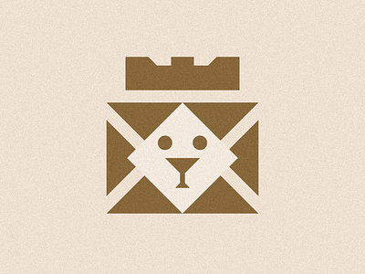 Lion King animal character brand branding geometric geometrical graphic design grid icon identity illustration king lion lion logo logo logoinspiration mark minimal postal premium symbol