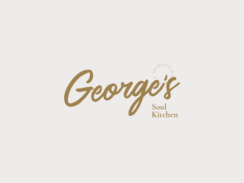 George's Soul Kitchen brand branding business cards design chef cook designinspiration food graphic design icon identity kitchen lettering logo design logoinspiration logotype mark symbol tshirt design type typography