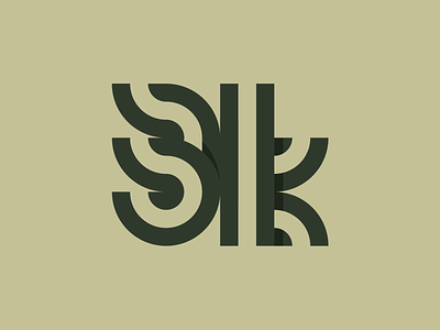 3k 3k brand branding geometric icon logo logo design mark minimal monogram retro symbol type typelogo typography