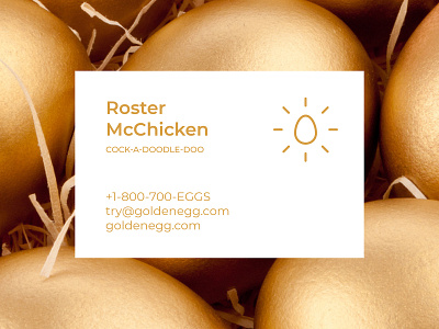 Business Card for Poultry Farm