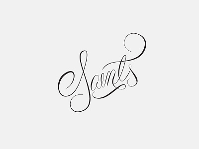 Saints calligraphy lettering logo saints type typography