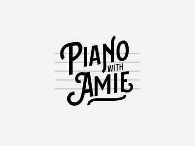 Piano badge brand identity branding class identity lettering logo logo design music piano piano logo type typography vector