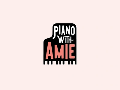 Piano brand identity branding calligraphy classes design education handlettering illustration lettering logo logo design piano piano keys type typography