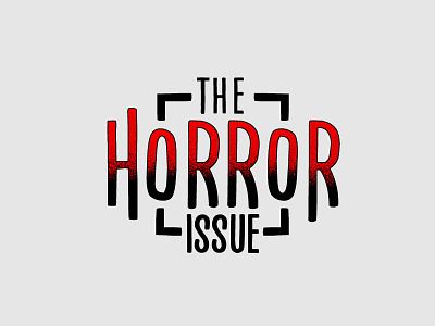 Horror Issue halloween horror lettering logo magazine newspaper publishing