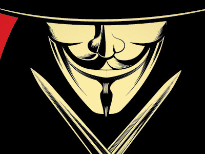 Vendetta 5th of november anonymous illustration mask occupy revolution v vector vendetta