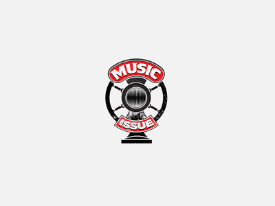 Mussic Issue editorial design halftone microphone music textures vector