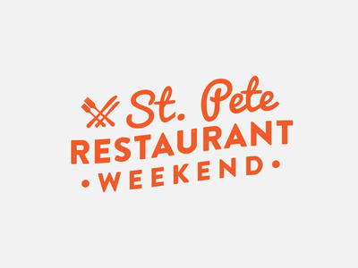SPRW brand identity branding food fork identity lettering logo logo design restaurant st pete st petersburg type typography weekend