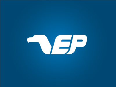 VEP eagle hand lettering logo design typography