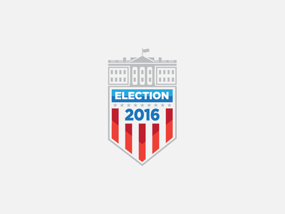 Election Badge 2016 badge brand identity branding design election icon identity illustration logo logo design presidential shield vector vote white house