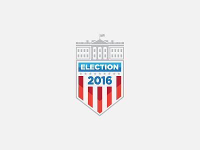 Election Badge 2016 badge brand identity branding design election icon identity illustration logo logo design presidential shield vector vote white house