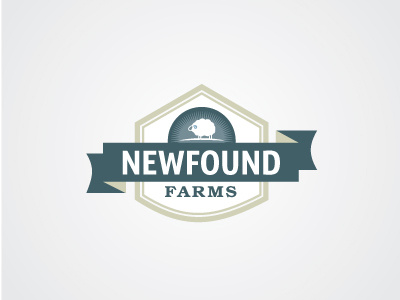 Farm barn farm identity logo design ribbons sheep shield