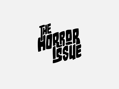 Horror Issue brand identity branding design halloween horror icon identity lettering logo logo design type typography vector vintage