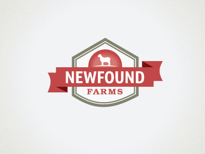 Farm barn farm lettering logo design ribbons sheep typography