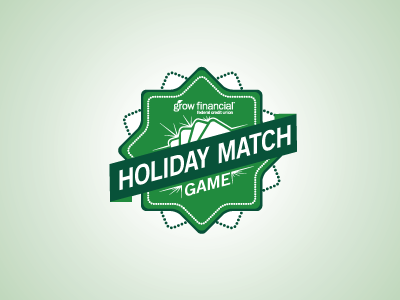 Holiday Promotion game green identity lettering logo design ornament promotion snowflake typography