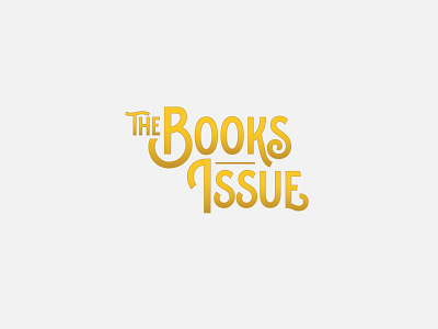 The Books Issue books logo vector type