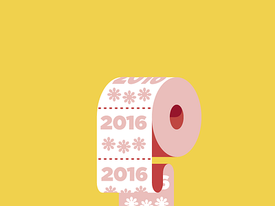 2016 2016 design editorial elections humor icon illustration paper roll spot illustration toilet toilet paper vector