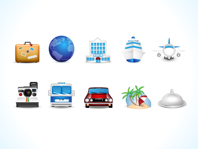 Travel icons