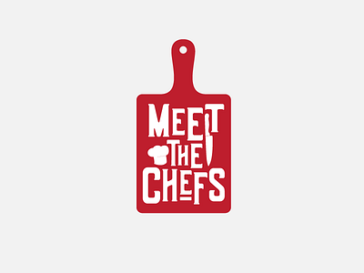Meet the Chefs badge brand identity branding chef chefs custom type cutting board food icon identity knife lettering logo logo design rebranding restaurant logo retro type typography vintage