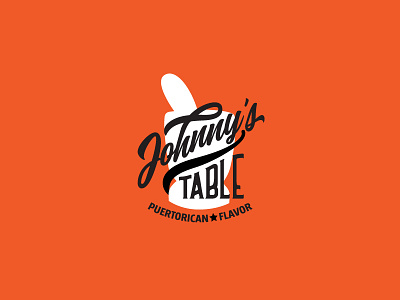 Johnny's Table brand identity branding calligraphy food truck identity lettering logo logo design puerto rico restaurant tampa type typography vector vintage