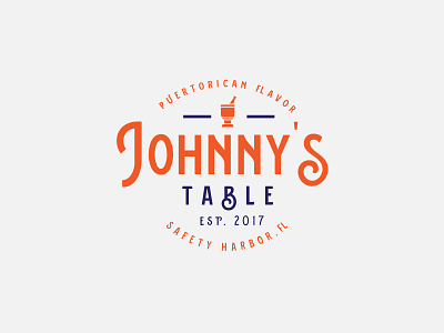 Johnny's Table b badge bay brand identity branding design food food truck icon identity lettering logo logo design puerto rico restaurant tampa type typography vintage