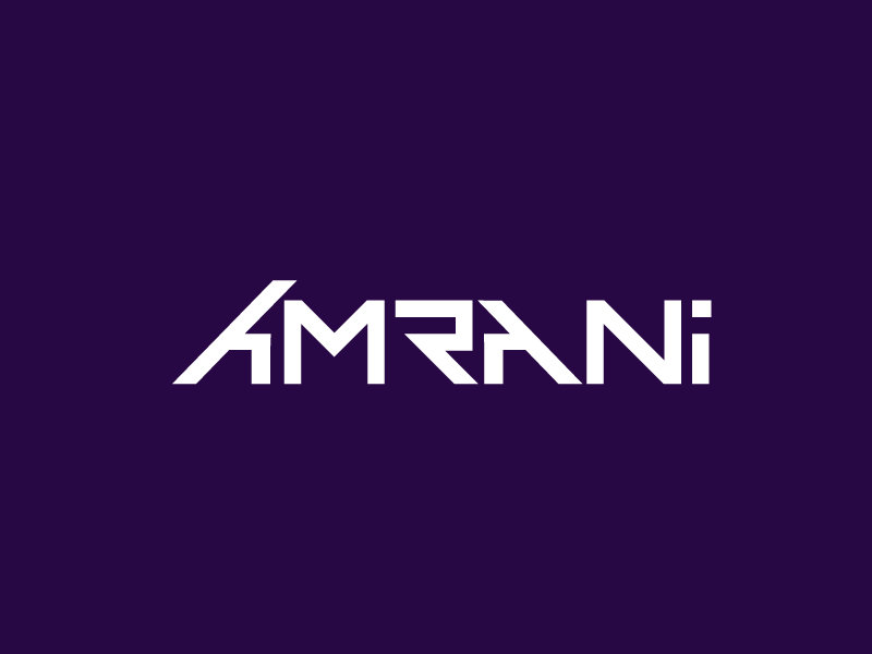Anrani a brand identity logo typeface lettering developing software