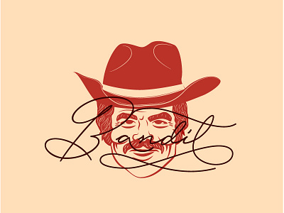 Bandit brand identity burt reynolds icon identity illustration lettering logo logo design type vector