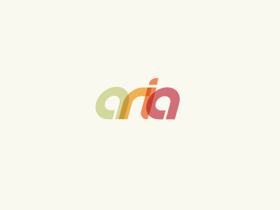 Aria brand identity intersection modern movement petals soft