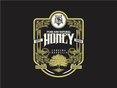 FOREST MEL SUMBAWA bee branding design honey identity indonesia logo mel monogram sumbawa visual