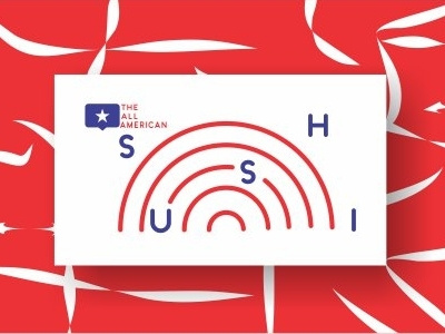 THE ALL AMERICAN SUSHI america branding design identity logo logowork sushi visual