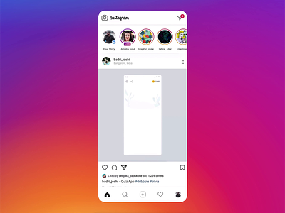 Scheduling your post or stories on Instagram cards gradient instagram instagram template ios mobile post presentation protopie storie