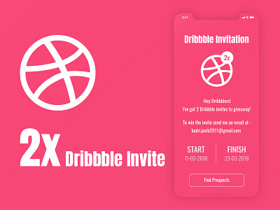 2x Invite 2x dribbble invite ios iphonex