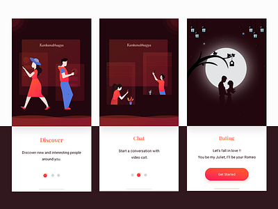 Dating App ( Onboarding Screens )