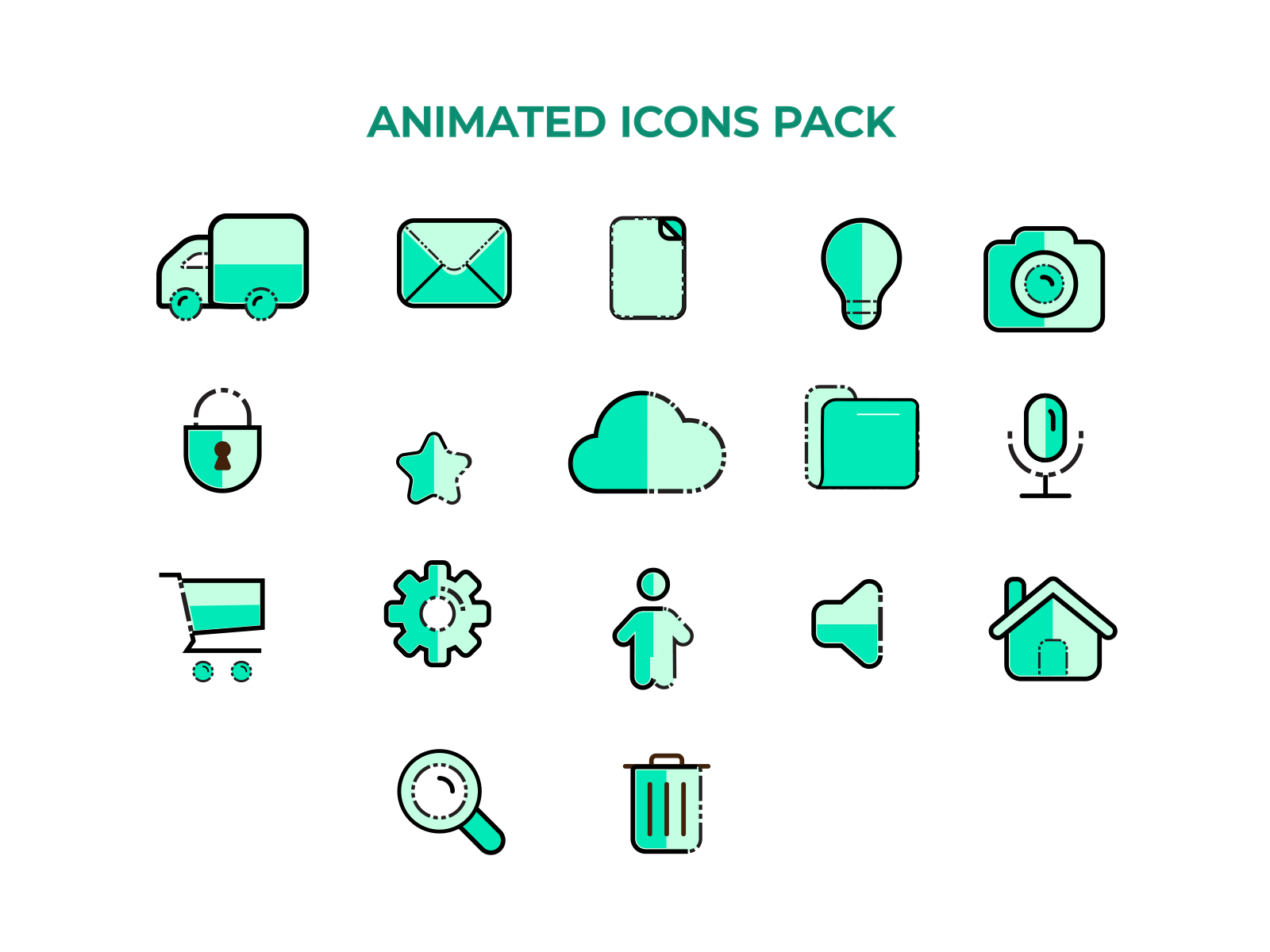 Animated icon pack animated animated gif animated logo animation animation 2d animations flat icon icon design icon set icons mobile mobile app mobile app design mobile ui ui ux vector web web design