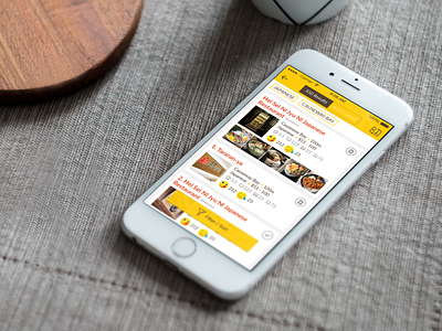 Openrice App android dining dining app food ios openrice search uiux user experience user interface yellow yellow brown