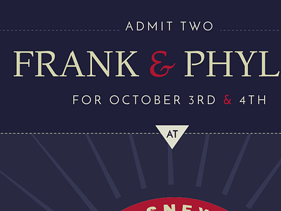Ticket design design ticket typography web design