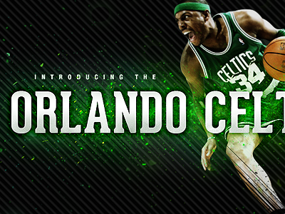 Preview basketball celtics green grunge sports title typography