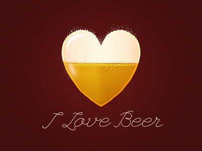 My Valentines Gift to Dribbble! beer heart league script valentines