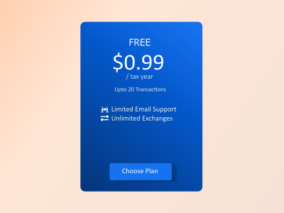 Pricing Card exchanges crypto cards pricing gradient