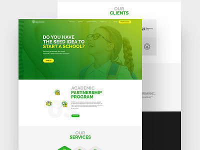 Website branding creative partnership services student ui design uiux website